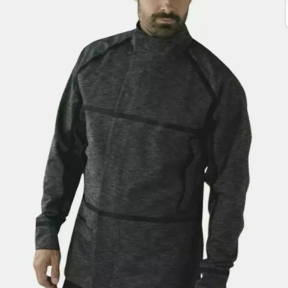 $298 LULULEMON Palindro Jacket Sz XL Black Heathered Black Waterproof Reversible - Picture 3 of 8